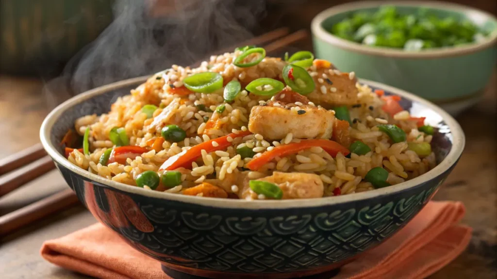 Chinese Fried Rice Gets Its Flavor from a Combination of Sauces and Aromatics