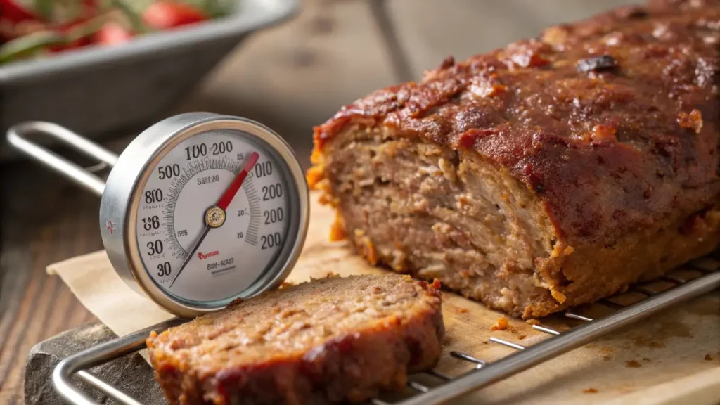 a meat thermometer inserted