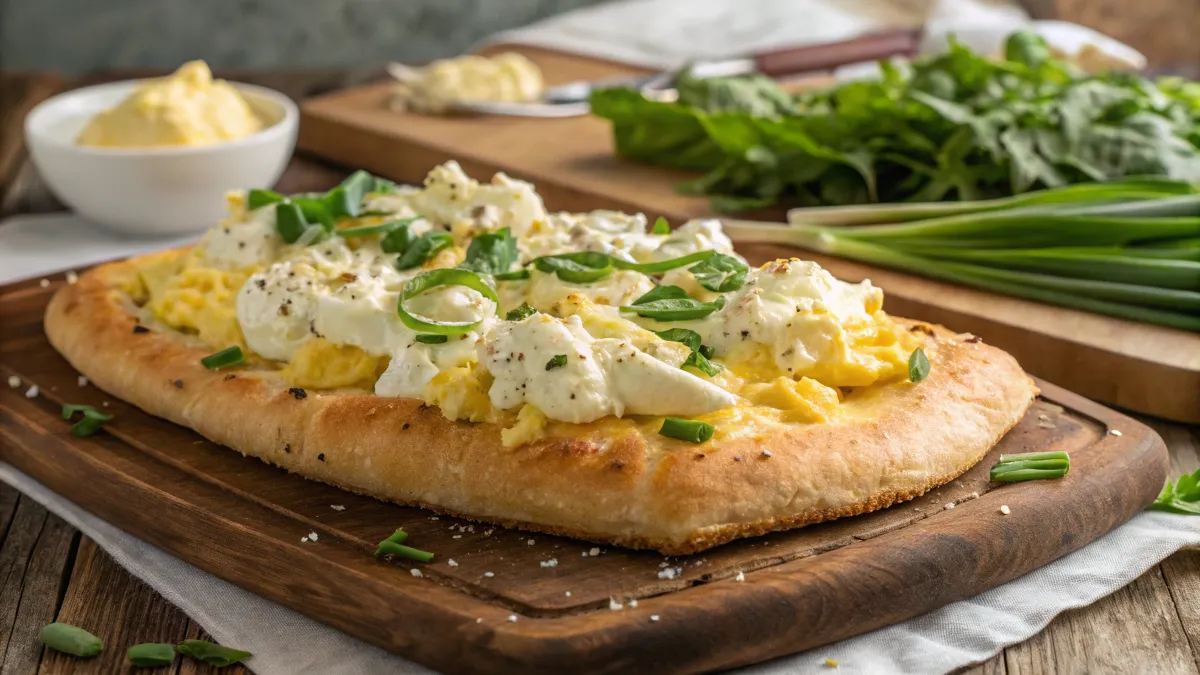 eggs and ricotta sandwich