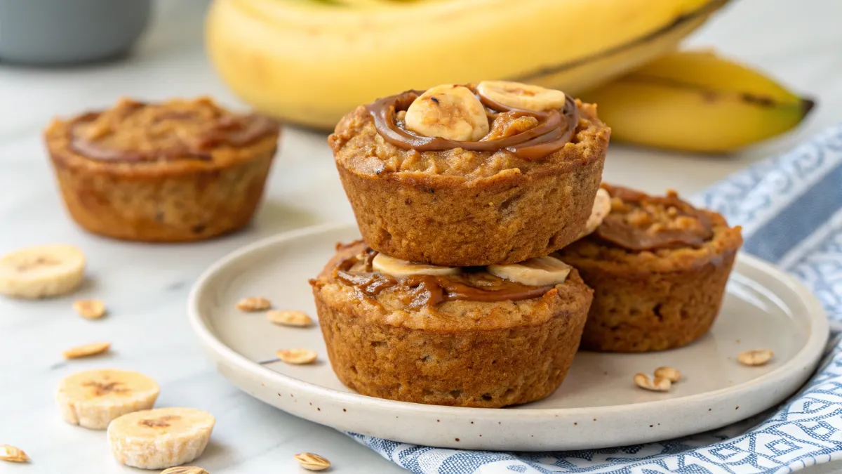 Peanut Butter Banana Oatmeal Cups