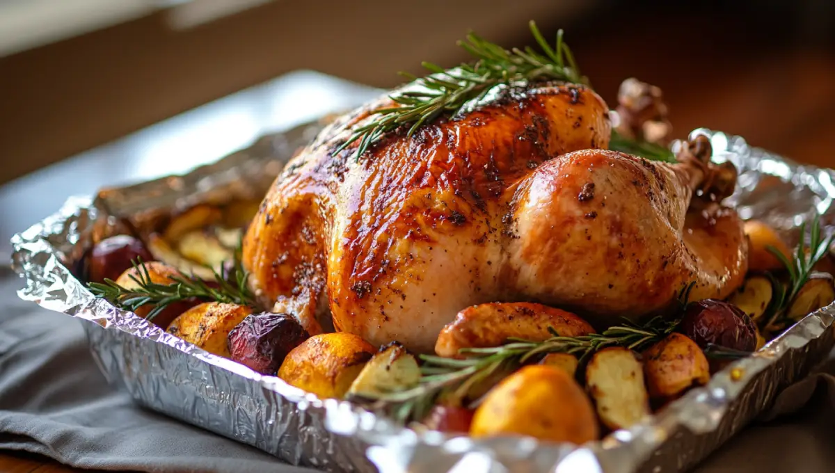 Turkey roasted in a bag