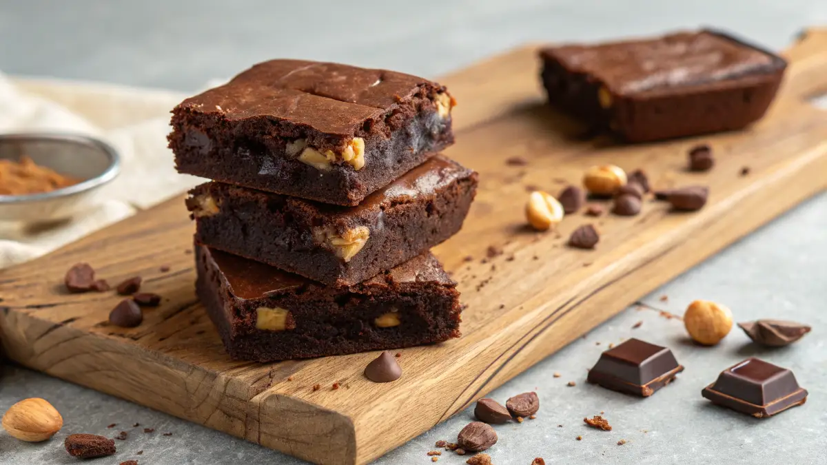 Ultra Fondant Dark Chocolate Praline Brownies