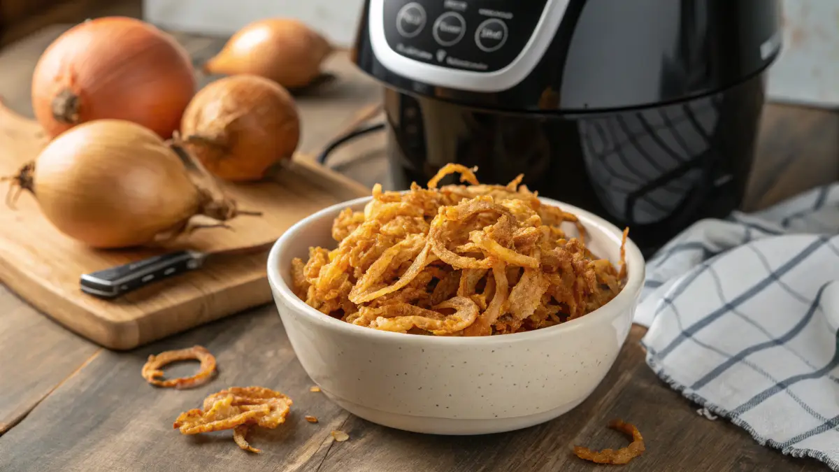 Air Fryer Crispy Fried Onions